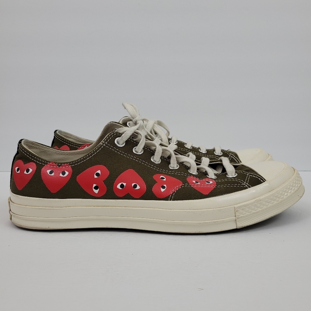 Converse Chuck 70 Low CDG Comme Des Garcons Olive Green Mens 11